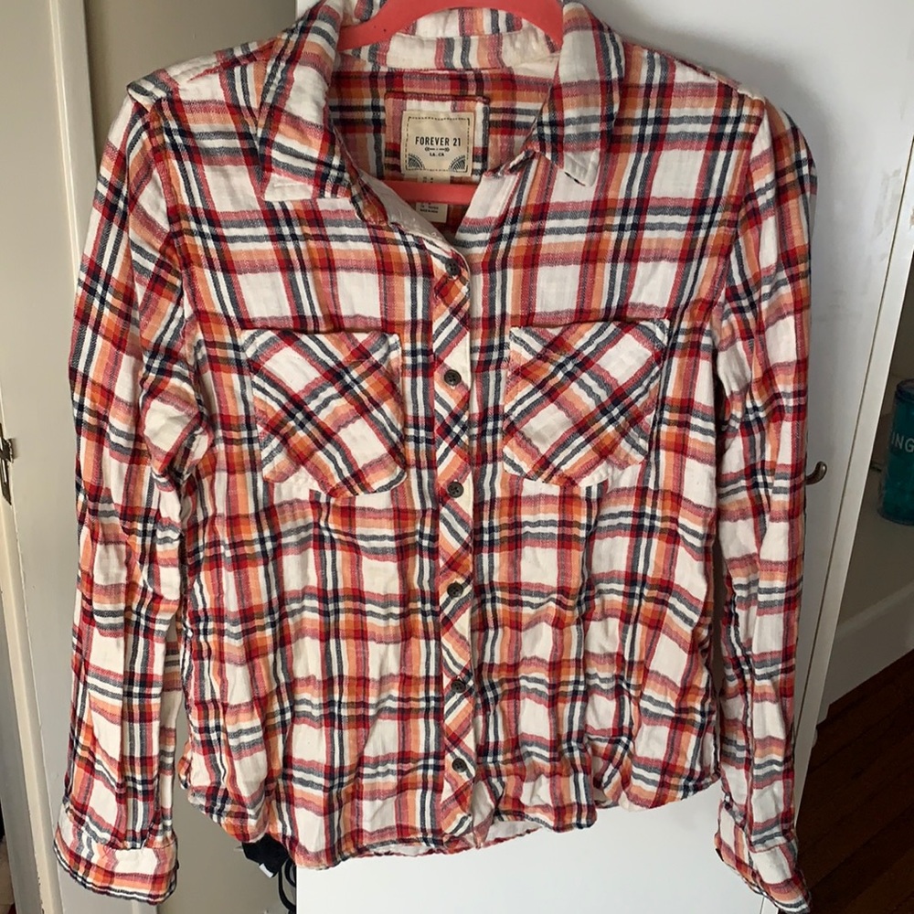 flannel button down